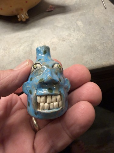 Stacy lambert face pottery - face, jug